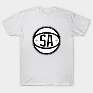 San Antonio Retro Ball - White T-Shirt